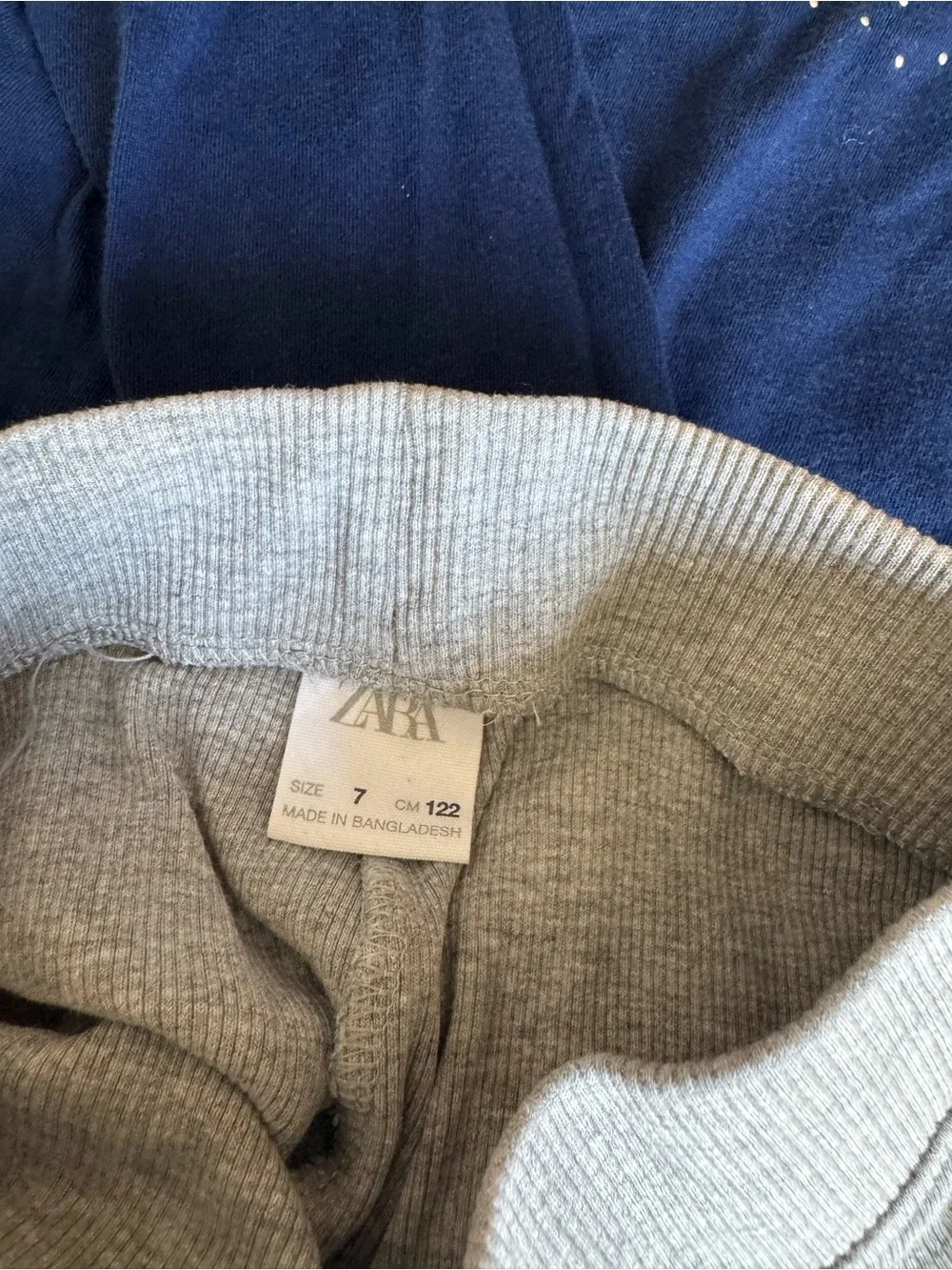 Zara grey leggings, Disney Navy Long Sleeve Tee with Sparkling Mouse Motif